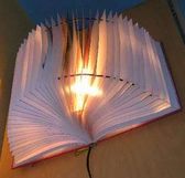 recycled book lampshade