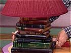 stacked book lamp